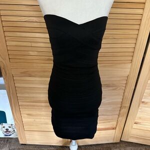 Elegant Black Strapless Dress